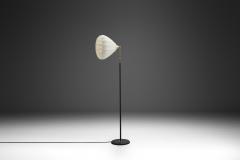 BOR NS BOR S Bor ns Model B7216 Brass Floor Lamp with Unique Lampshade Sweden 1950s - 3385704