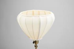  BOR NS BOR S Bor ns Model B7216 Brass Floor Lamp with Unique Lampshade Sweden 1950s - 3385708