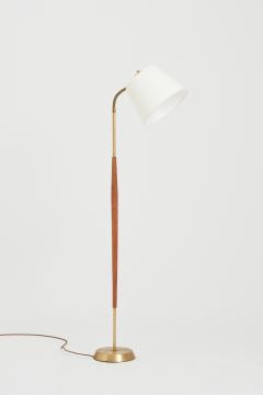  BOR NS BOR S Brass and Teak Reading Floor Lamp - 3066223