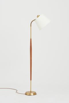  BOR NS BOR S Brass and Teak Reading Floor Lamp - 3066224