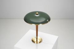  BOR NS BOR S Brass and Wood Model B8453 Table Lamp by Bor ns Bor s Sweden 1950s - 3223052