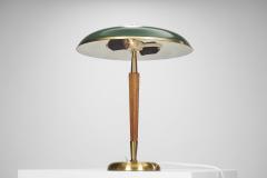  BOR NS BOR S Brass and Wood Model B8453 Table Lamp by Bor ns Bor s Sweden 1950s - 3671502
