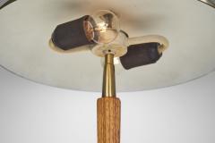 BOR NS BOR S Brass and Wood Model B8453 Table Lamp by Bor ns Bor s Sweden 1950s - 3671503