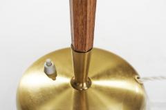  BOR NS BOR S Brass and Wood Model B8453 Table Lamp by Bor ns Bor s Sweden 1950s - 3671504