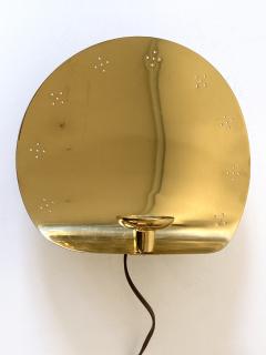  BOR NS BOR S Elegant Mid Century Brass Sconce with Candle Holder by Bor ns Bor s Sweden 1970s - 4441365