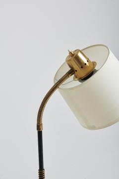  BOR NS BOR S Mid Century Brass and Black Reading Floor Lamp - 2076916