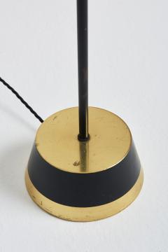  BOR NS BOR S Mid Century Brass and Black Reading Floor Lamp - 2076926