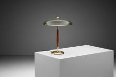  BOR NS BOR S Model B8453 Brass and Wood Table Lamp for Bor ns Sweden 1930s - 4338018
