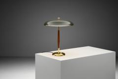  BOR NS BOR S Model B8453 Brass and Wood Table Lamp for Bor ns Sweden 1930s - 4338019