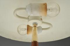  BOR NS BOR S Model B8453 Brass and Wood Table Lamp for Bor ns Sweden 1930s - 4338023