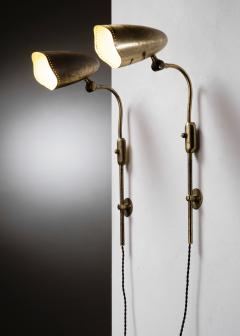  BOR NS BOR S Pair of Bor ns Bor s brass wall lamps - 4384129