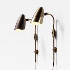  BOR NS BOR S Pair of Bor ns Bor s brass wall lamps - 4384349