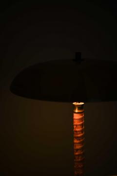  BOR NS BOR S Scandinavian Modern Table Lamp in Brass and Leather by Bor ns 1950s - 4758930