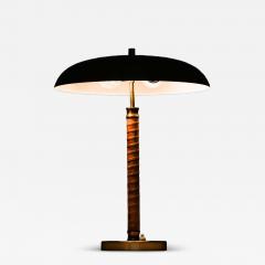  BOR NS BOR S Scandinavian Modern Table Lamp in Brass and Leather by Bor ns 1950s - 4760410