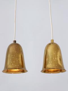  BOR NS BOR S Set of Two Lovely Mid Century Modern Pendant Lamps by Bor ns Bor s Sweden 1950s - 3327269