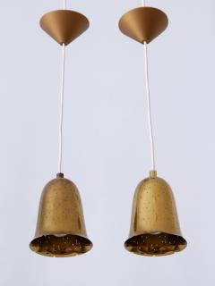  BOR NS BOR S Set of Two Lovely Mid Century Modern Pendant Lamps by Bor ns Bor s Sweden 1950s - 3327270