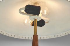  BOR NS BOR S Swedish Modern Wood and Brass Table Lamp by Bor ns Sweden 1960s - 3977313