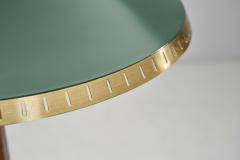  BOR NS BOR S Swedish Modern Wood and Brass Table Lamp by Bor ns Sweden 1960s - 3978407
