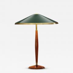  BOR NS BOR S Swedish Modern Wood and Brass Table Lamp by Bor ns Sweden 1960s - 3980764