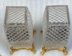  Baccarat 1880 Pair Of Baccarat Vases L Escalier De Cristal Japanese Period Gilt Bronz - 2902857