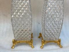  Baccarat 1880 Pair Of Baccarat Vases L Escalier De Cristal Japanese Period Gilt Bronz - 2902862