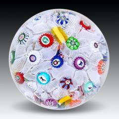  Baccarat A BACCARAT SCATTERED MILLEFIORI ON MUSLIN SIGNED B1847 - 3791060