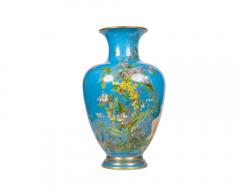  Baccarat A Large French Baccarat Opaline Glass Hand Painted Bacchanale Vase by Roussel - 3211113