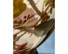  Baccarat A Monumental Exhibition Pair Of Baccarat Opaline Glass Bronze Mounted Vases - 3455042