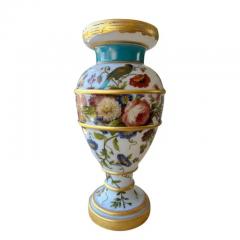  Baccarat A Very Large French Baccarat Enameled Opaline Glass Decorated Vase Circa 1845 - 3914927