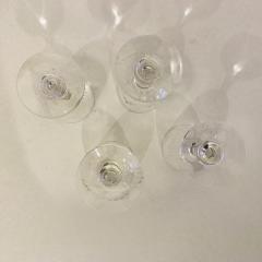 Baccarat - A set of 4 Baccarat wine glasses circa 1920