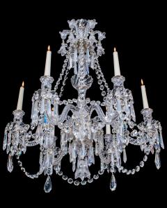  Baccarat AN ANTIQUE BACCARAT CRYSTAL CHANDELIER - 3787609