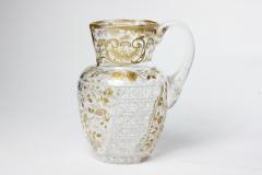  Baccarat Antique Baccarat Cut Crystal Pitcher with Gold Encrusted Decoration 1880 - 3597511