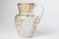  Baccarat Antique Baccarat Cut Crystal Pitcher with Gold Encrusted Decoration 1880 - 3597522