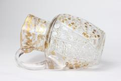  Baccarat Antique Baccarat Cut Crystal Pitcher with Gold Encrusted Decoration 1880 - 3597524