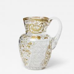  Baccarat Antique Baccarat Cut Crystal Pitcher with Gold Encrusted Decoration 1880 - 3601780