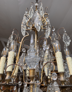  Baccarat Antique Baccarat French Crystal Gilt Bronze Chandelier W Spires - 3862382