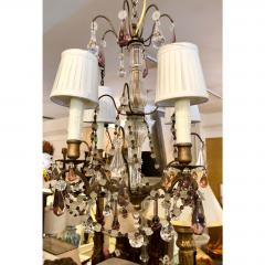  Baccarat Antique Baccarat Petite French Crystal Chandelier With Murano Glass Beads - 1705853