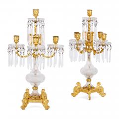  Baccarat Antique seven piece crystal and ormolu centrepiece garniture by Baccarat - 3792706