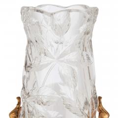  Baccarat Art Nouveau Baccarat crystal vase with ormolu base - 3543078