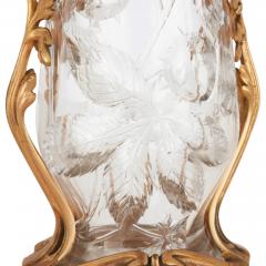  Baccarat Art Nouveau Baccarat crystal vase with ormolu base - 3543081