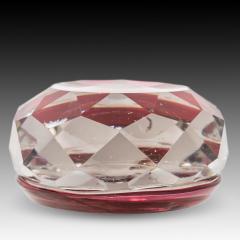  Baccarat BACCARAT HUNTSMAN SULPHIDE PAPERWEIGHT ON TRANSLUCENT RED GROUND - 3793793