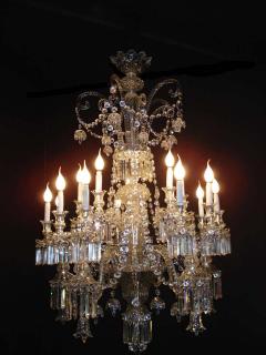  Baccarat Baccarat Crystal Exceptional Chandelier France Early 19th Century - 1730336
