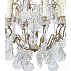  Baccarat Early 20th C Baccarat Louis XV Style Bronze Crystal 12 Light Chandelier - 4342724