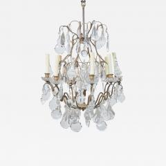  Baccarat Early 20th C Baccarat Louis XV Style Bronze Crystal 12 Light Chandelier - 4344787