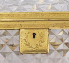  Baccarat Exquisite antique Baccarat diamond cut crystal vanity box with bronze mounts - 830283