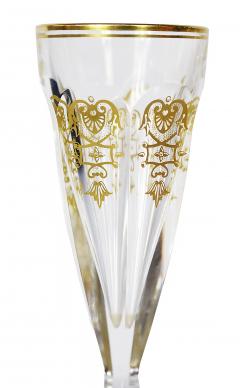  Baccarat Harcourt Empire Collection Crystal Champagne Flutes from Baccarat Set of 6 - 3454728