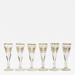  Baccarat Harcourt Empire Collection Crystal Champagne Flutes from Baccarat Set of 6 - 3455827