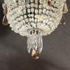  Baccarat Hollywood Regency Crystal Beaded Chandelier w Gilt Bronze Fittings by Baccarat - 4745196