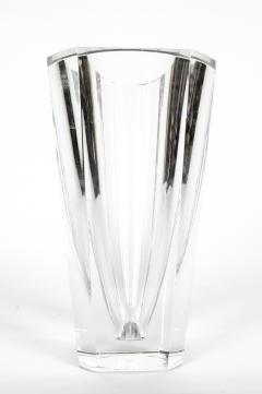  Baccarat Large Art Deco Baccarat Facet Cut Crystal Vase - 554755