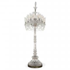  Baccarat Massive antique crystal floor standing candelabrum by Baccarat - 4187179